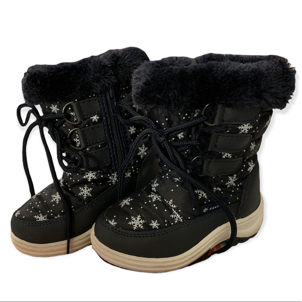 Navy Blue Girls’ Snow Boots